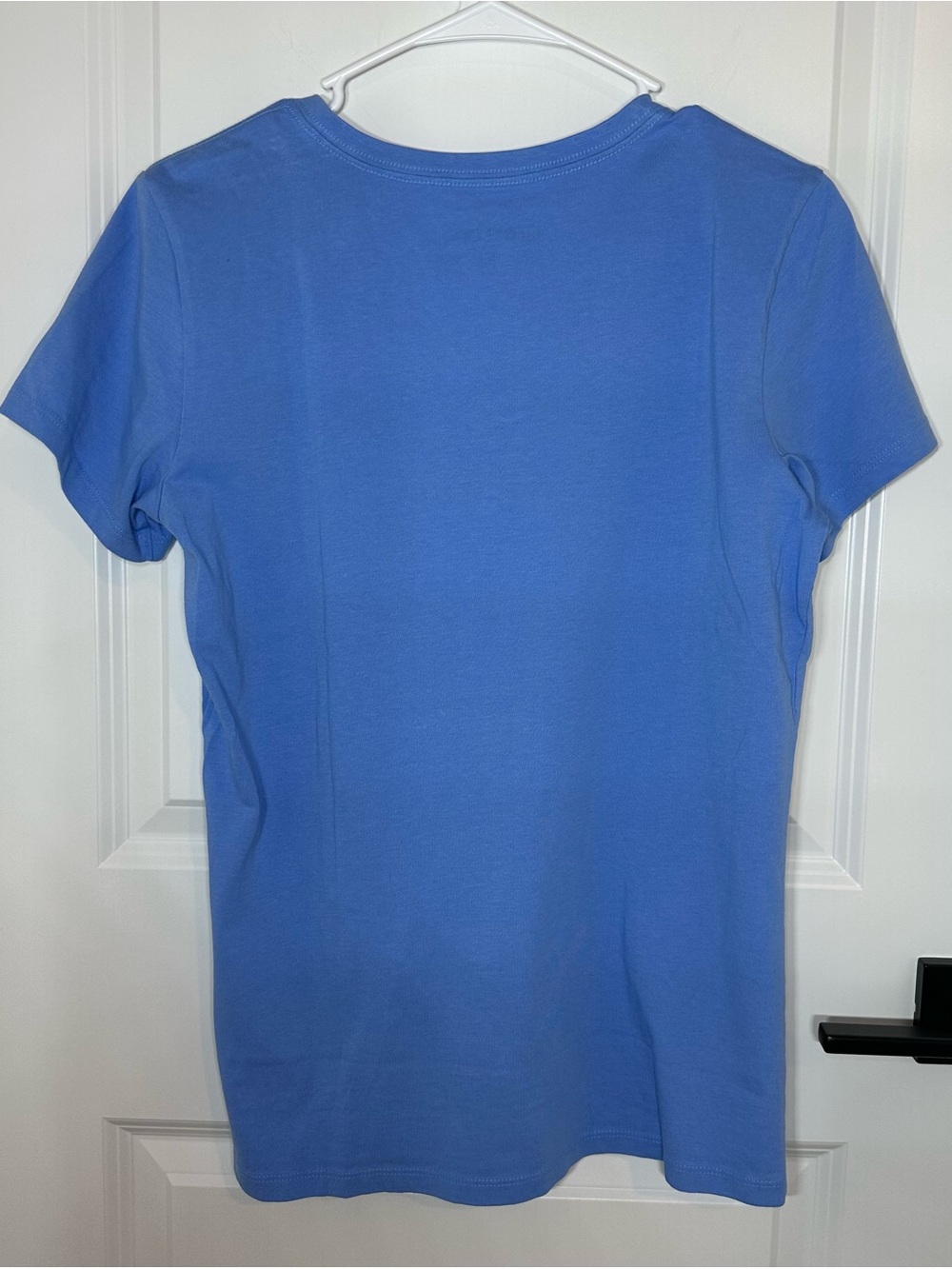 Life Is Good Blue V-Neck Graphic Tee with Whiskey Print - Picture 2 of 4